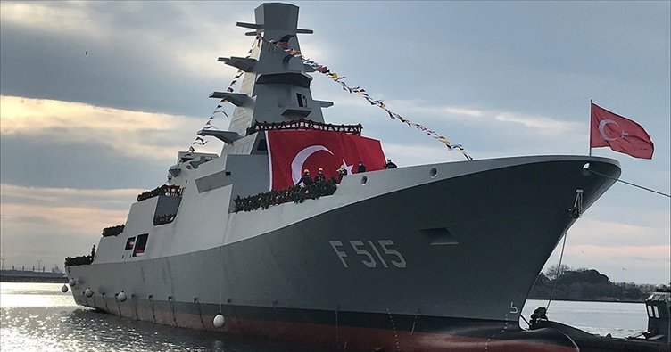 TCG İçel fırkateyninin denize indirme töreni gerçekleştirildi