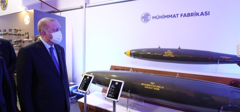 TURKEY TO USE LOCALLY MADE AERIAL BOMBS, AMMUNITIONS
