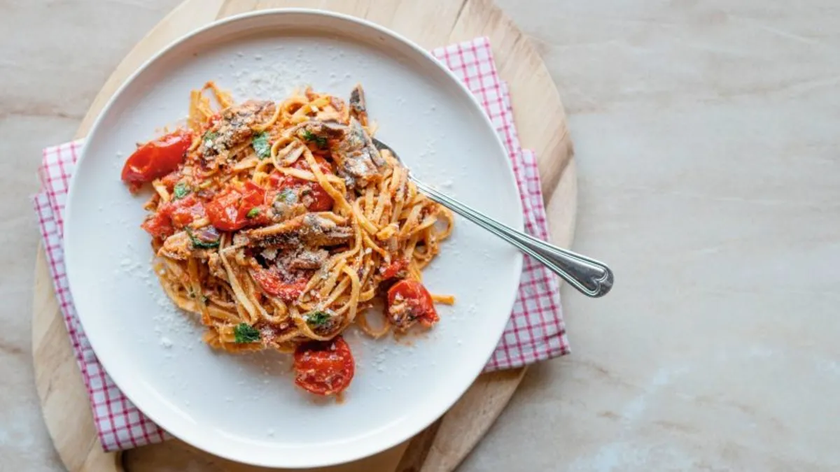 Limonlu, Sardalyalı Tagliatelle