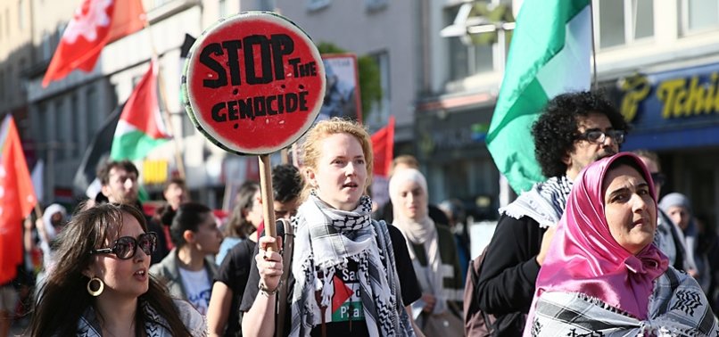 THOUSANDS TAKE TO STREETS ACROSS EUROPE TO CALL FOR END TO GAZA GENOCIDE