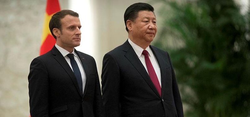 MACRON URGES CHINA, EU TO AVOID PITFALLS OF PROTECTIONISM