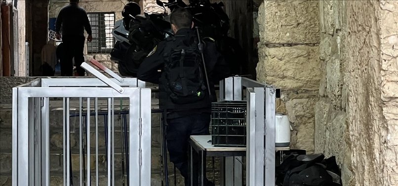 PALESTINE CONDEMNS ISRAEL FOR INSTALLING IRON BARRIERS AT 3 GATES LEADING TO AL-AQSA MOSQUE