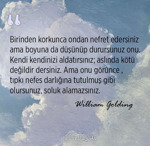 Geleceği kurgulamada usta olan William Golding’den 30 alıntı