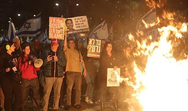 Israeli police arrest 12 demonstrators in Tel Aviv