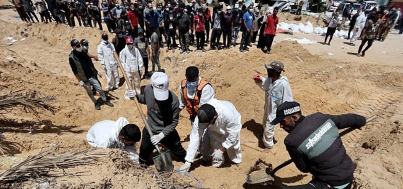 OVER 280 BODIES FOUND IN MASS GRAVE AT HOSPITAL IN GAZA’S KHAN YOUNIS