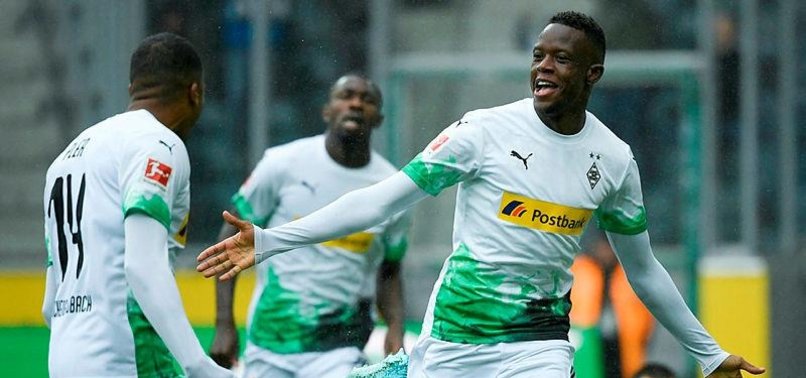 GLADBACH FIRE FIVE GOALS PAST AUGSBURG TO GO TOP