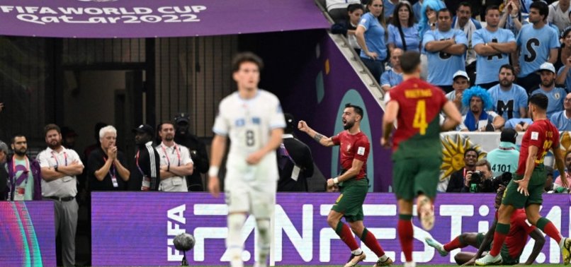 PORTUGAL ADVANCES TO LAST 16, BEATS URUGUAY 2-0 AT WORLD CUP