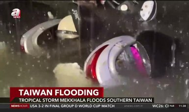 Tropical Storm Mekkhala floods southern Taiwan