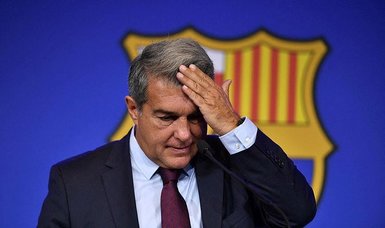 Barca president Laporta says club unable to re-sign Lionel Messi