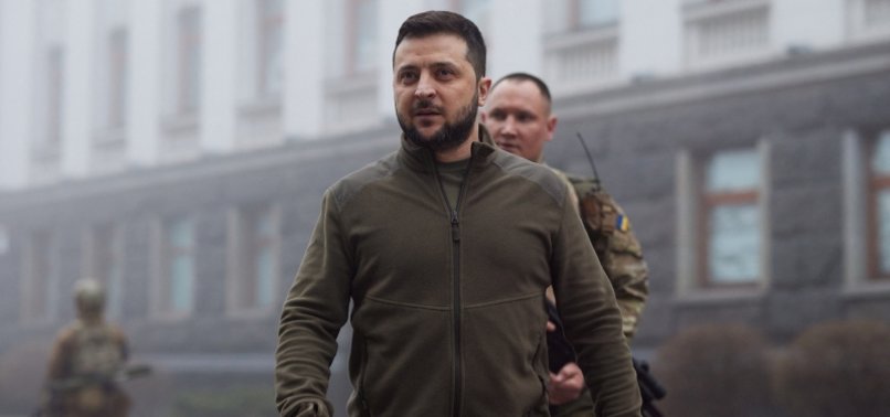 ZELENSKY SAYS RUSSIAN FORCES COMMITTING GENOCIDE