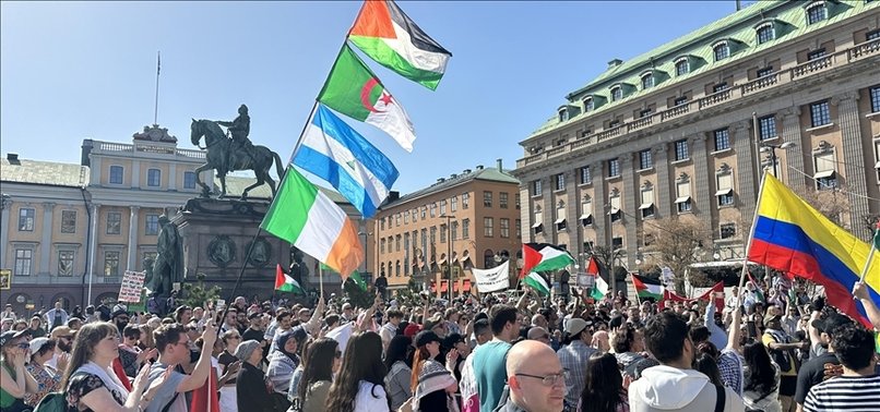 THOUSANDS GATHER IN SWEDEN TO PROTEST ISRAELI PARTICIPATION IN EUROVISION