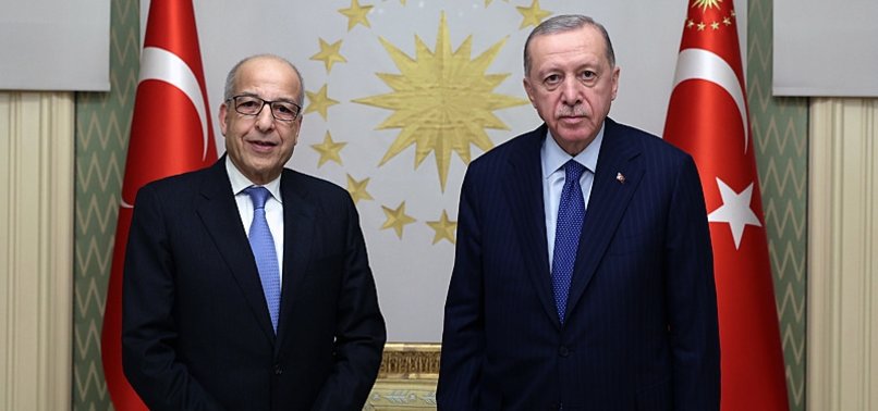 TURKISH PRESIDENT RECEP TAYYIP ERDOĞAN HOSTS LIBYAS CENTRAL BANK CHIEF IN ISTANBUL