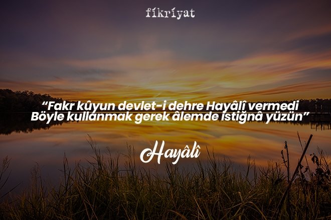 Hayali Bey hayatı