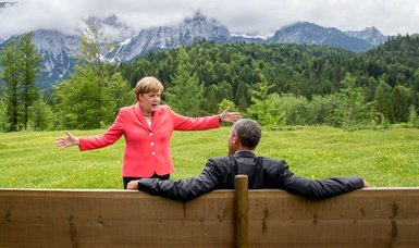 Merkel visits African American Museum with Obama while in Washington