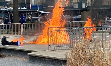 Man dies after setting himself ablaze outside Trump trial courthouse