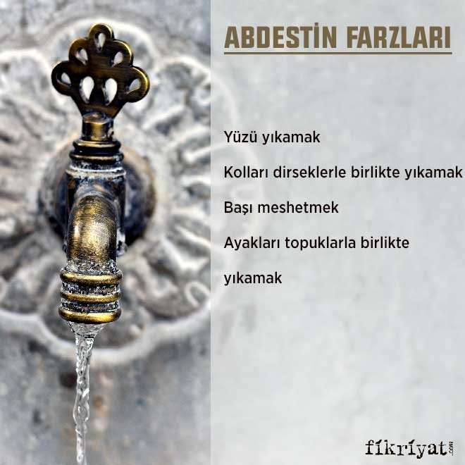 ABDESTİN FARZLARI