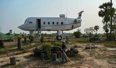 Cambodian aeroplane fanatic builds house shaped like private jet
