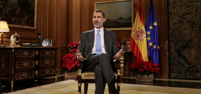 SPANISH KING URGES CATALANS TO AVOID CONFRONTATION OVER INDEPENDENCE