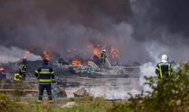 Fire breaks out at plastic waste site in Osijek, Croatia
