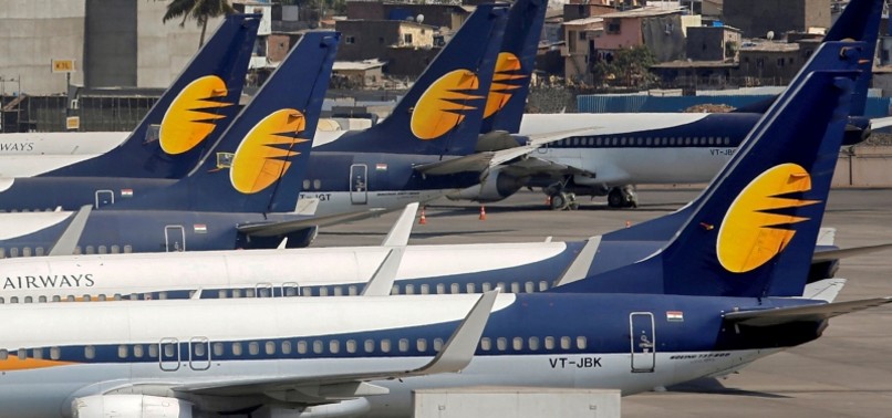 FOUNDER OF INDIAS JET AIRWAYS HELD AT MUMBAI AIRPORT
