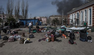 Russian missile attack on railway station in east Ukraine used by evacuees leaves dozens dead