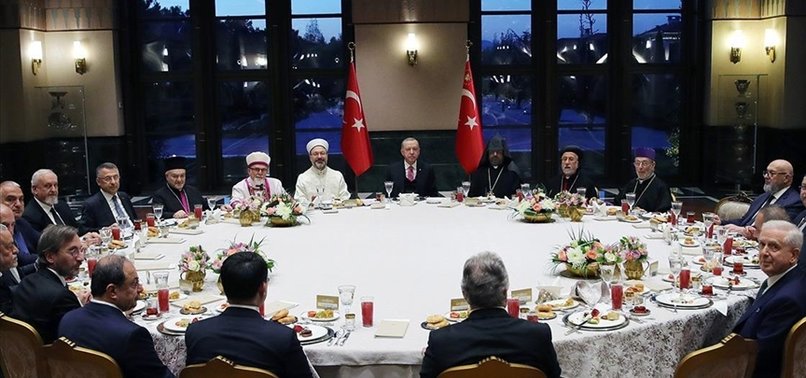 TURKISH PRESIDENT HOSTS RELIGIOUS MINORITY GROUP REPRESENTATIVES AT IFTAR DINNER