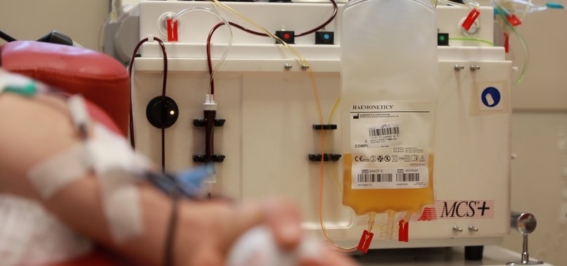 YOUNG TURKISH MAN VOLUNTEERS TO BE AMONG 1ST PLASMA DONORS