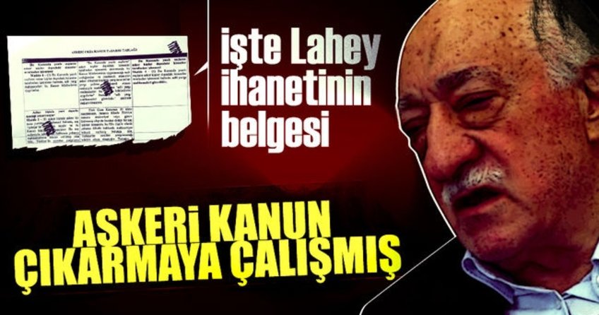 İşte Lahey ihanetinin belgesi