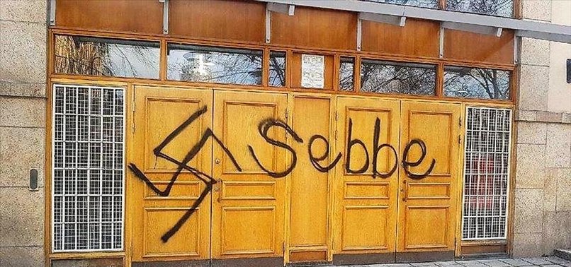 MOSQUE IN SWEDENS CAPITAL AGAIN TARGETED BY ISLAMOPHOBES WITH THREATENING GRAFFITI