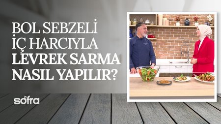 Bol Sebzeli İç Harcıyla Levrek Sarma Tarifi | Sofra