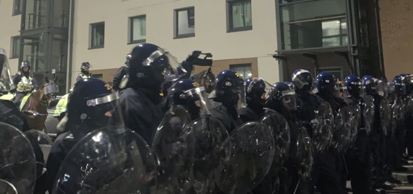 14 ARRESTED IN BRITAIN AFTER NEW BRISTOL BILL PROTEST TURNS VIOLENT