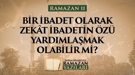 Bir ibadet olarak zekât İbadetin özü yardımlaşmak olabilir mi?