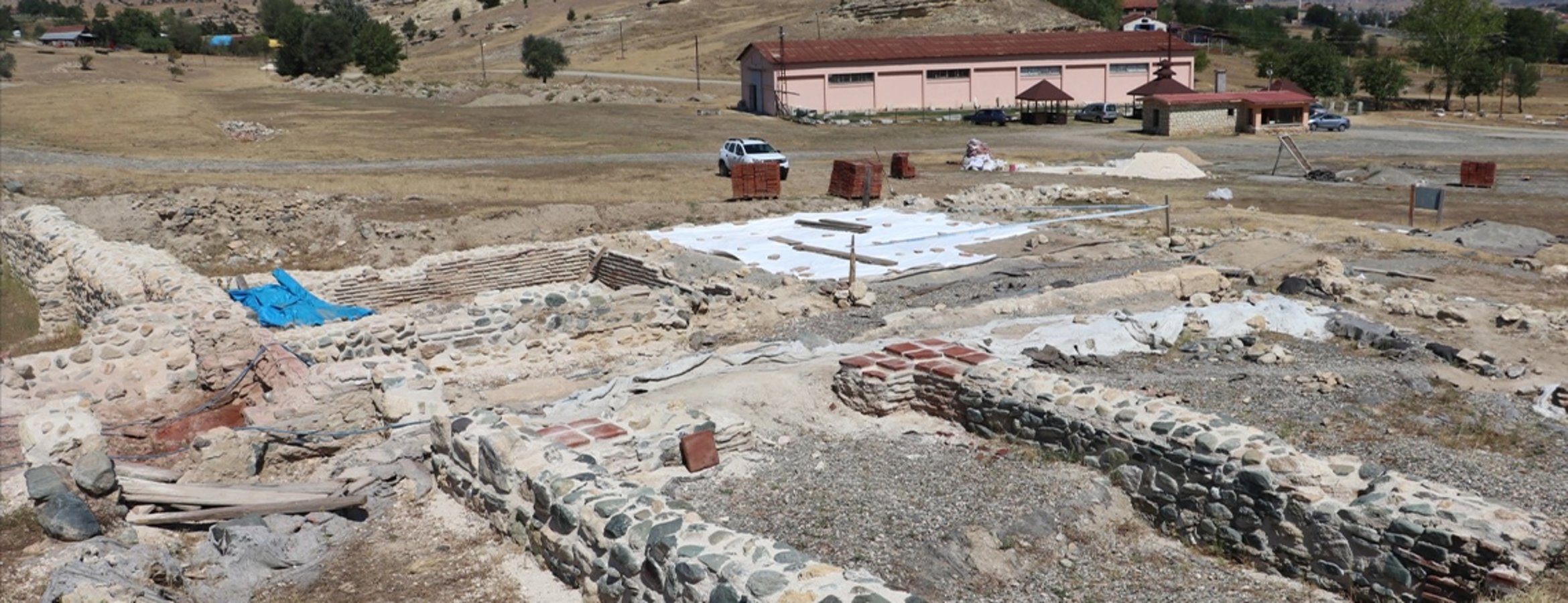 Kastamonu’daki Pompeiopolis Antik Kenti’nde mozaikler yerine yerleştirildi