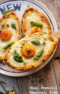 Keçi Peynirli Yumurtalı Pide