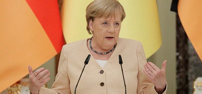 MERKEL URGES RUSSIA NOT TO USE GAS AS WEAPON AGAINST UKRAINE