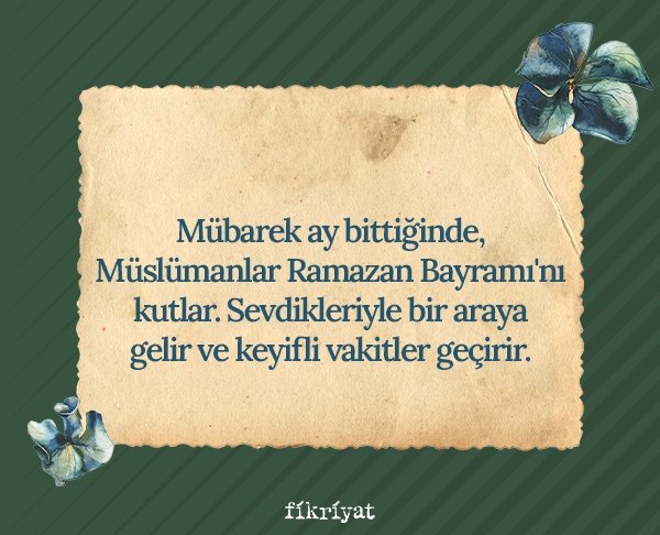 Ramazan bayramı ne zaman?