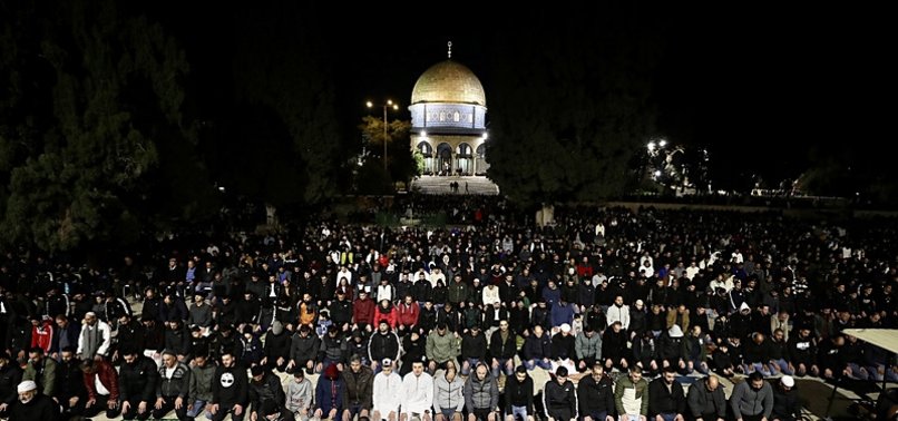 70,000 PALESTINIANS PERFORM TARAWIH PRAYERS AT AL-AQSA MOSQUE DESPITE ISRAELI RESTRICTIONS