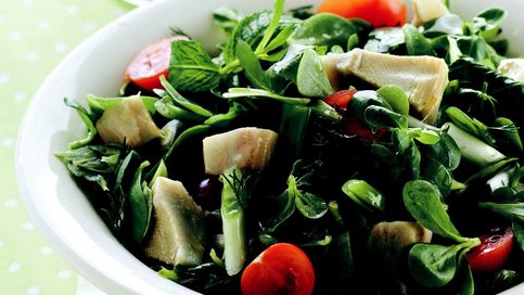 Enginarlı Semizotu Salatası