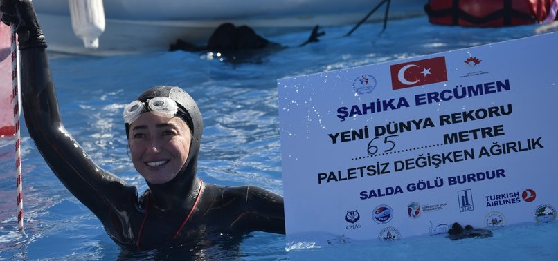 TURKISH DIVER BREAKS NEW FREEDIVING RECORD IN FRESH WATER