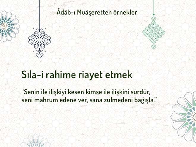 Sıla-i rahime riayet etmek