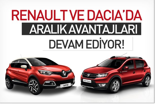 RENAULT VE DACİA’DA ARALIK AVANTAJLARI DEVAM EDİYOR!