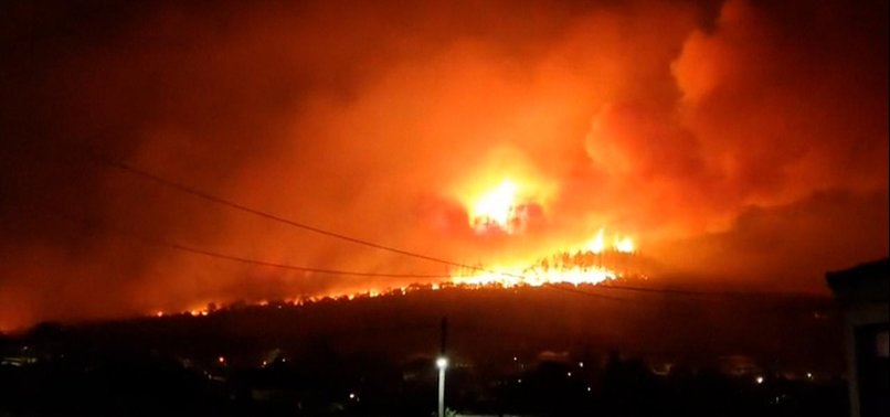 THE ONGOING FIRE IN GREECE SPREAD TO TURKISH VILLAGES