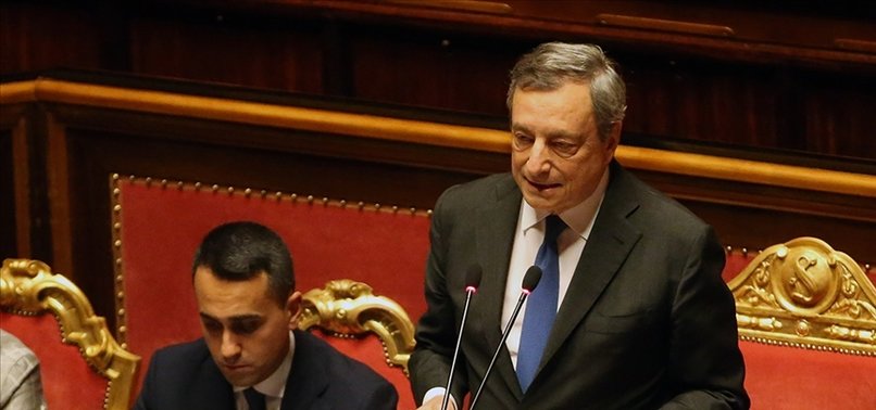 ITALIAN PM DRAGHI RESIGNS AFTER COALITION FALLS APART
