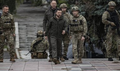 Zelensky visits recaptured town of Izium in northeast Ukraine - military