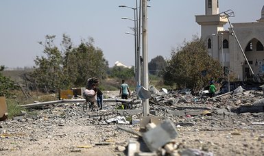 Israel intensifies its attacks on central Gaza on 1st day of Eid al-Fitr