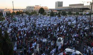 Tens of thousands of Israelis march as vote on judicial curbs nears