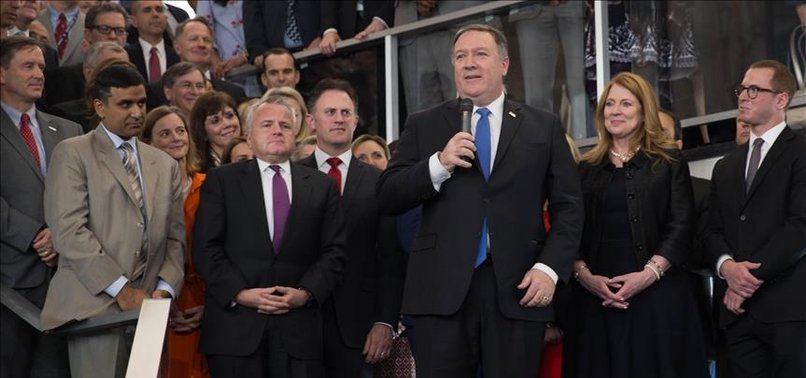 POMPEO SWORN IN AS US TOP DIPLOMAT AS CHALLENGES LOOM