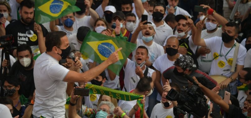 HUNDREDS PROTEST BRAZILS BOLSONARO AFTER WEEK OF TENSION