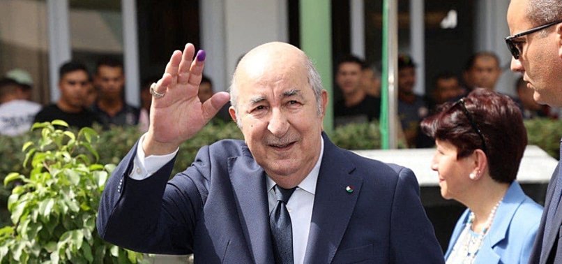 ABDULMADJID TEBBOUNE DECLARED WINNER OF PRESIDENTIAL ELECTION IN ALGERIA WITH 95% OF VOTE