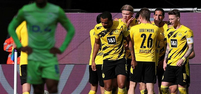 HAALAND DOUBLE GIVES DORTMUND HOPE OF TOP FOUR FINISH